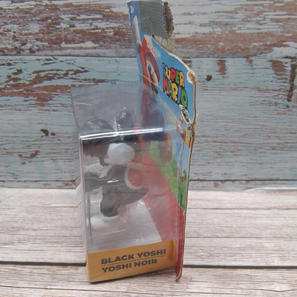 Super Mario Nintendo Exclusive Black Yoshi 2.5" Figure Jakks Pacific Damaged Box - Picture 3 of 15